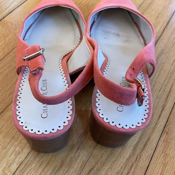 Charter Club Women's Audraa Slingback Heels Orange 8.5M - Picture 6 of 8